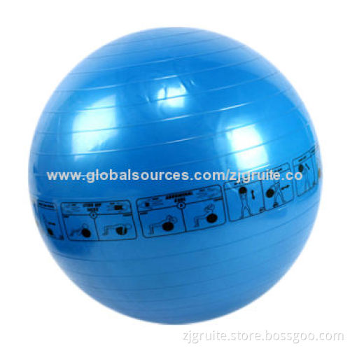 PVC Yoga Gym Ball, Made of Eco-friendly and Durable PVC